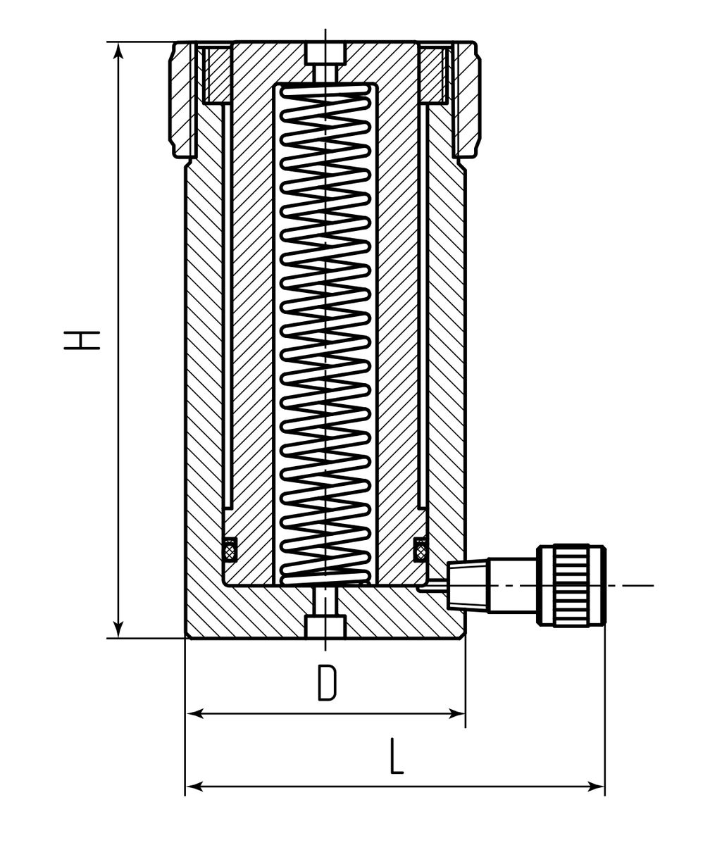 Домкрат универсальный односторонний ДУ200П150 (КВТ) 85186