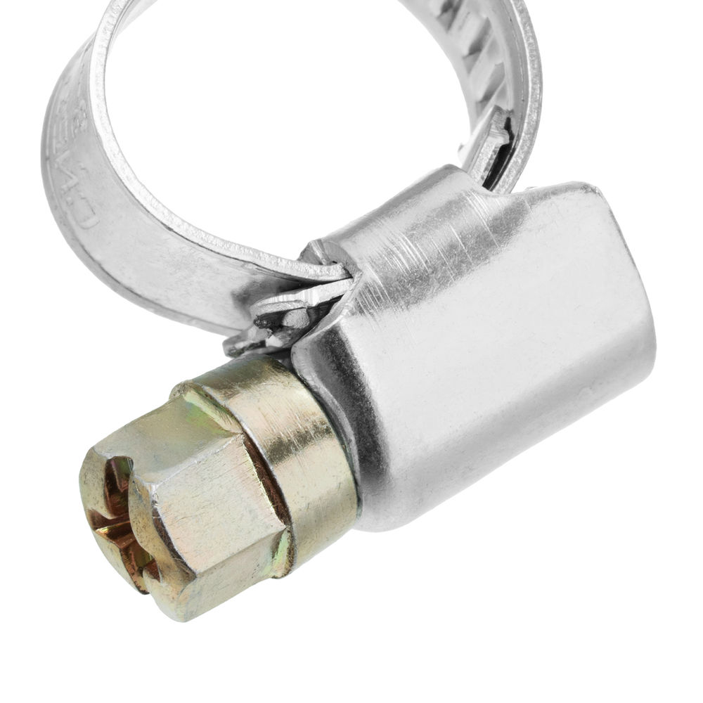 Хомуты металлические, Стандартное болтовое крепление 8-12 мм, 100 штук в упаковке, ширина 9 мм Сибртех (47555)