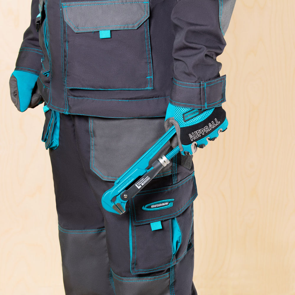 Ключ трубный рычажный 3/4, №0, цельнокованый, CrV, тип L Gross