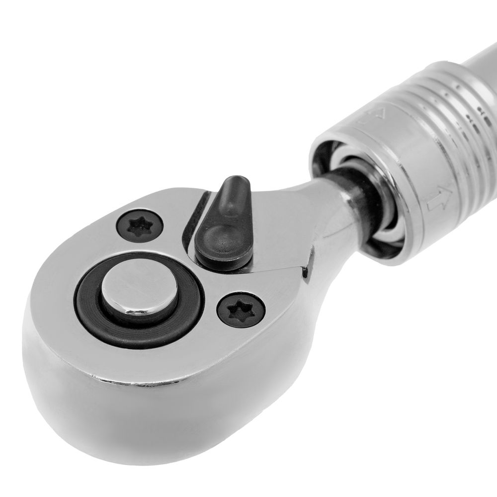 Ключ-трещотка телескопический 1/4, 150-200 мм, CrV, 72 зуба, с быстрым сбросом, хром Gross