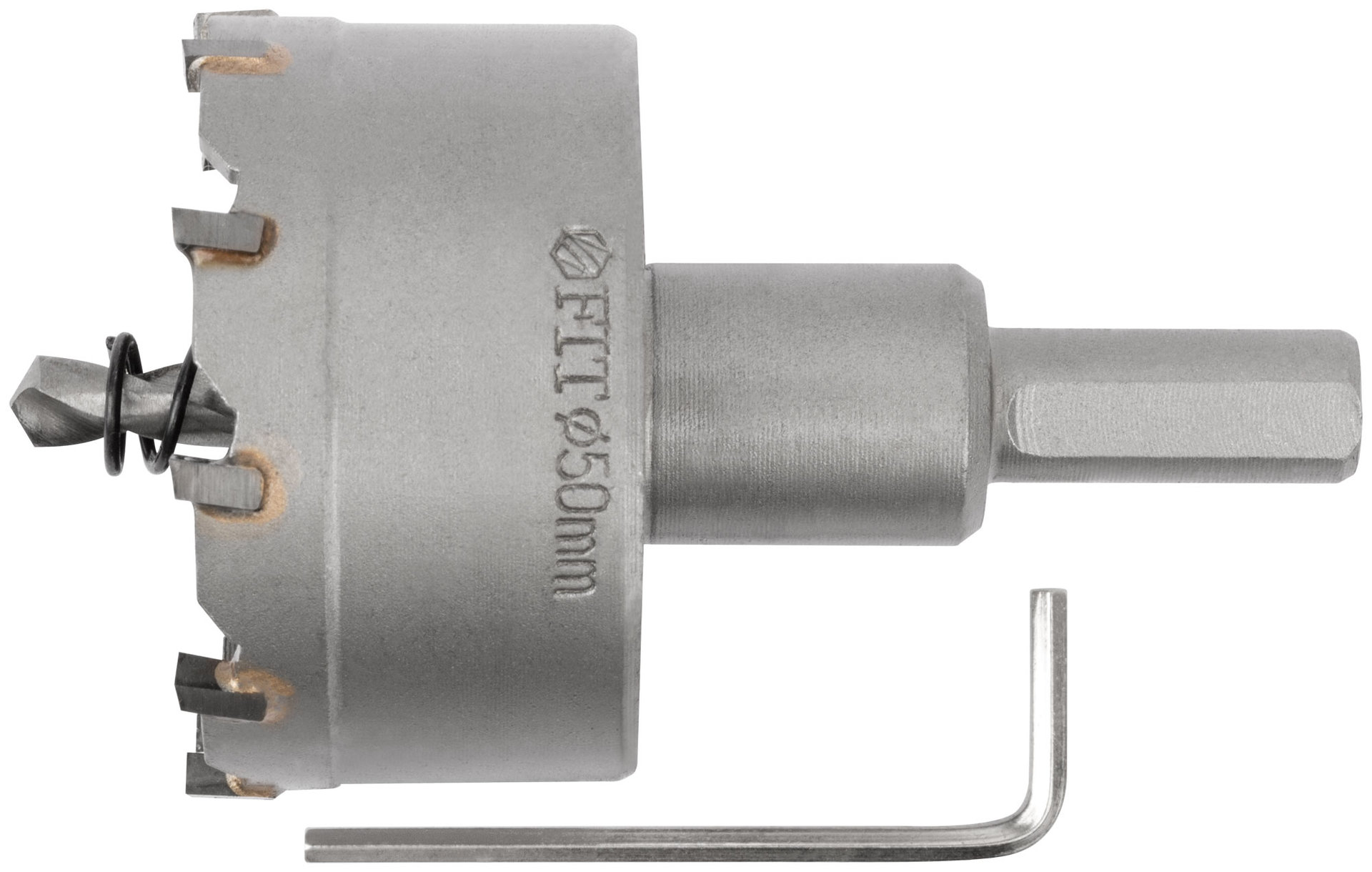 Коронка кольцевая с карбидными вставками Профи (для отверстий в нержавеющей стали) 50 мм (36850)