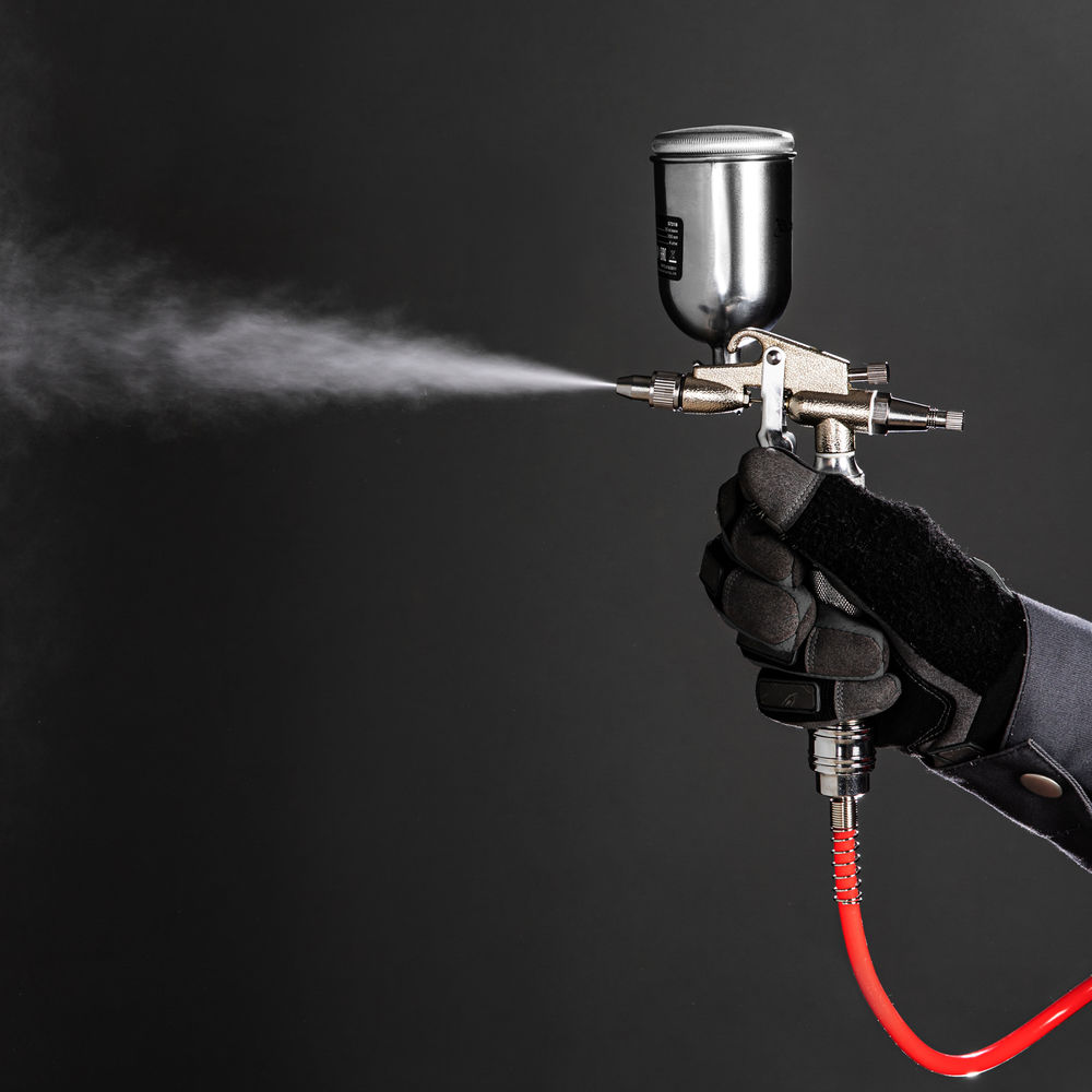 Краскораспылитель пневматический для финишных работ с верхним бачком V 0,1 л, сопло D 0.5 мм Matrix (57318)