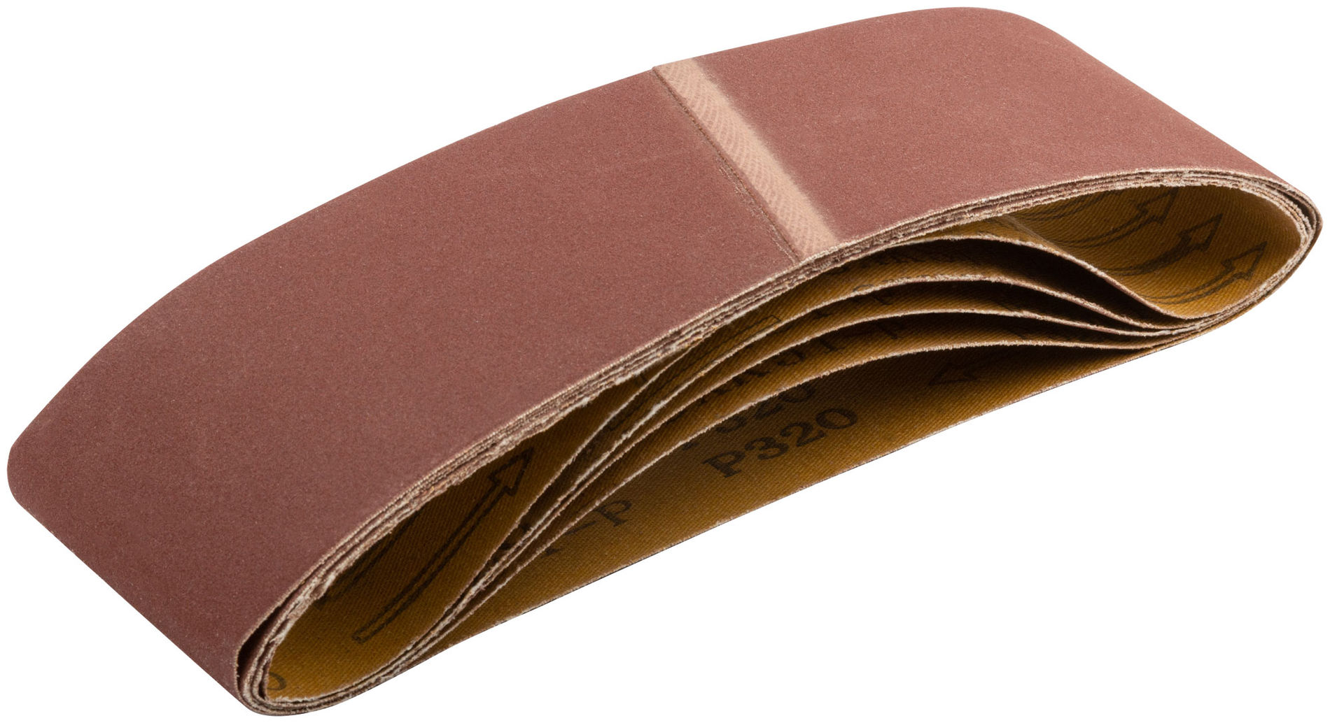 Ленты шлифовальные бесконечные, водостойкие, на тканевой основе, 5 шт., 75х533 мм Р 320 (39700)