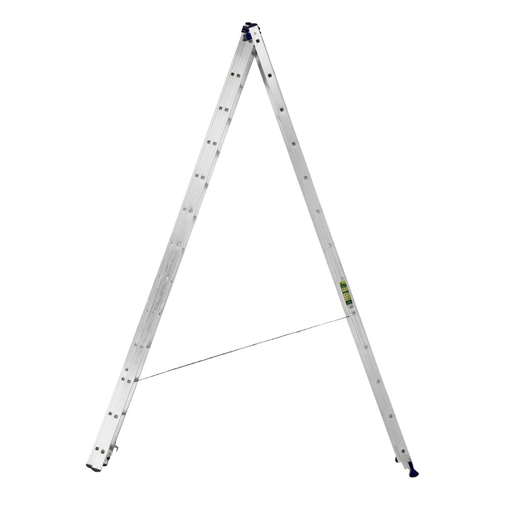 Лестница, 3 х 13 ступеней, алюминиевая, трехсекционная, Сибртех (97823)