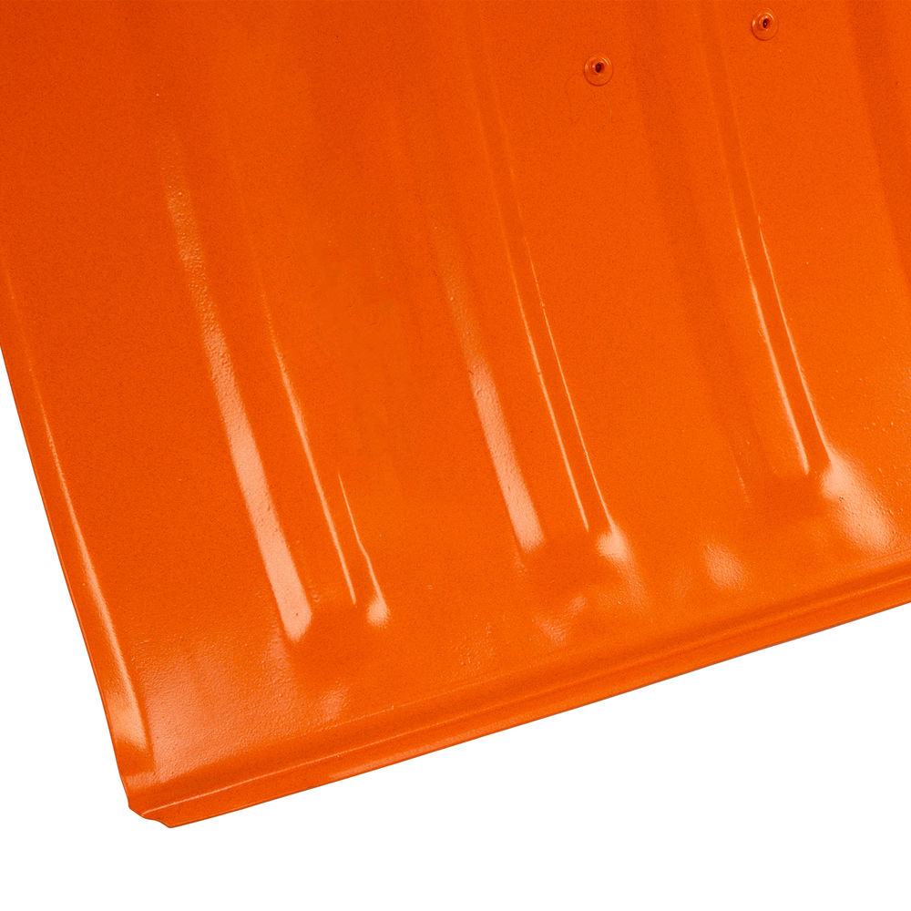 Лопата для уборки снега стальная, 470х335х1335 мм, стальной черенок, Сибртех (61656)