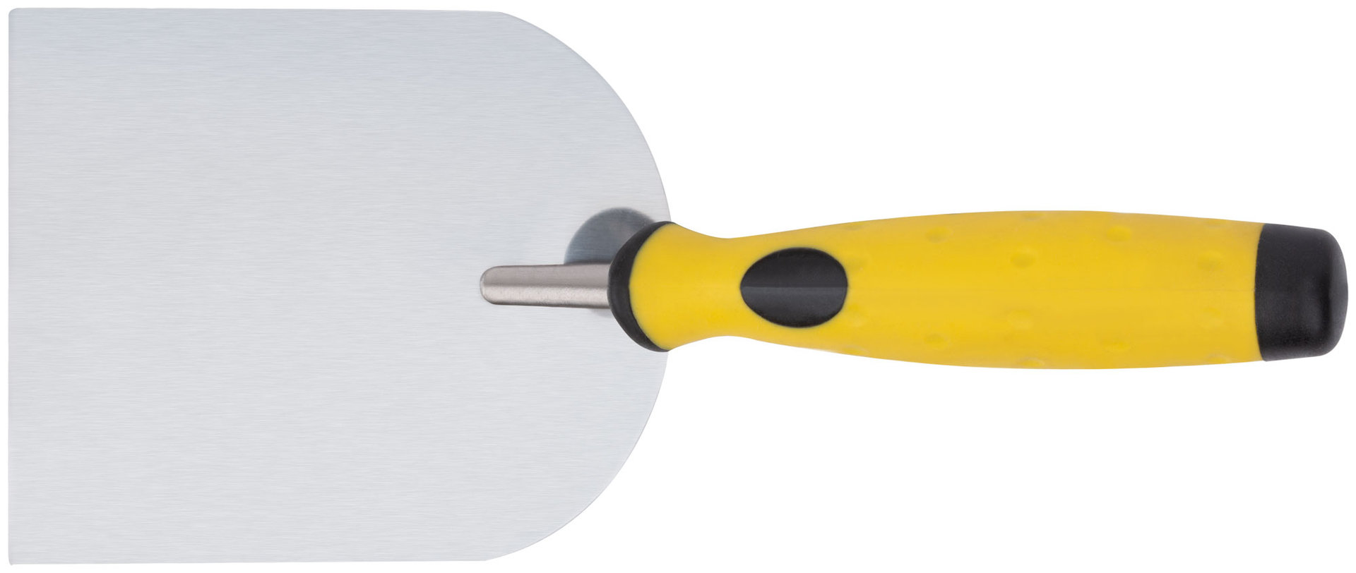 Мастерок нержавеющий, мягкая ручка, Профи, лопатка 100 мм (05083)