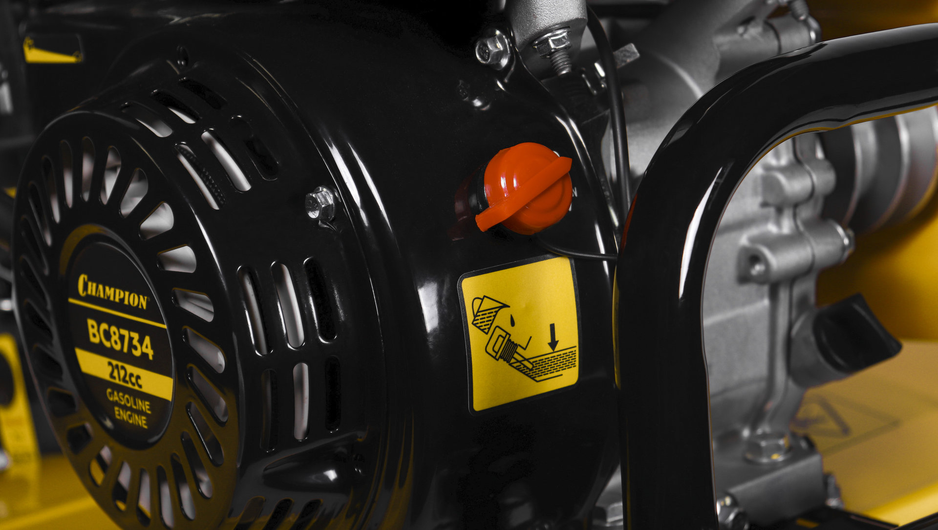 Мотоблок Champion BC8734 (7лс 3F/1R 81см 35см 3,6л 75кг, колеса 4/10 шкив) (BC8734)