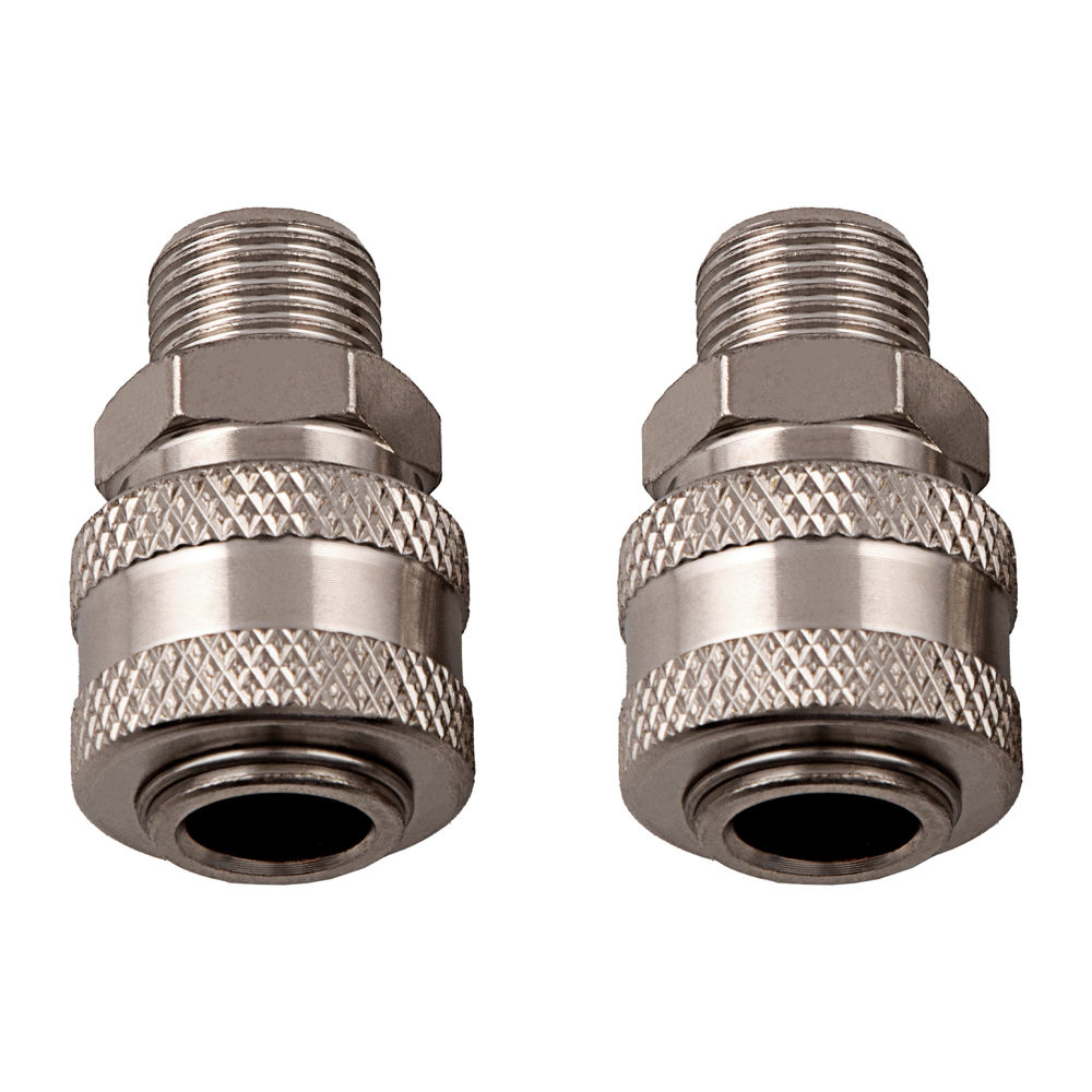 Муфта универсальная быстросъемная (мама) 3/8, внешняя резьба, 2 шт, Stels (57057)