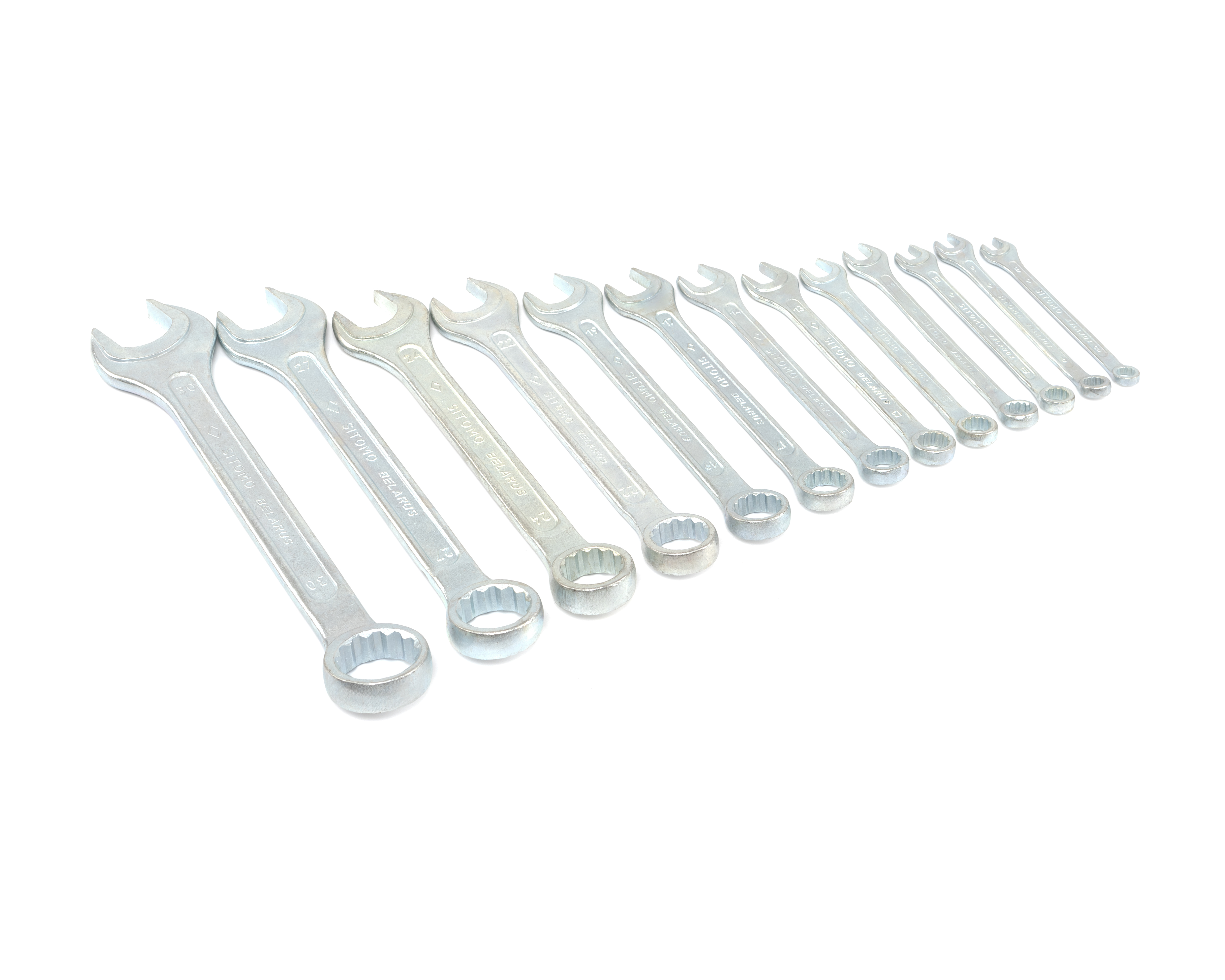 Набор ключей гаечных комбинированных 13 шт.(8-30) ПВХ сум. SITOMO BELARUS