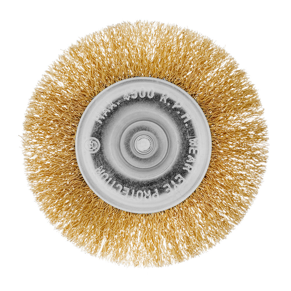 Набор щеток для дрели, 6 шт, 5 плоских 40-50-65-75-100 мм + 1 чашка 50 мм, со шпильками Matrix (74496)