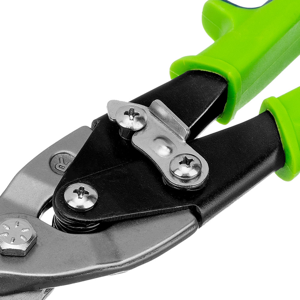 Ножницы по металлу, 250 мм, правый рез, сталь С55, двухкомпонентные рукоятки СИБРТЕХ (78337)