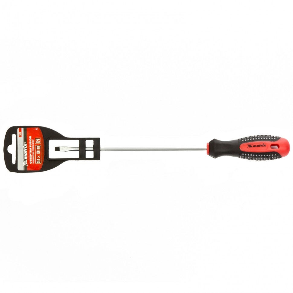 Отвертка Fusion, SL4 х 150 мм, CrV, трехкомпонентная рукоятка Anti slip Matrix