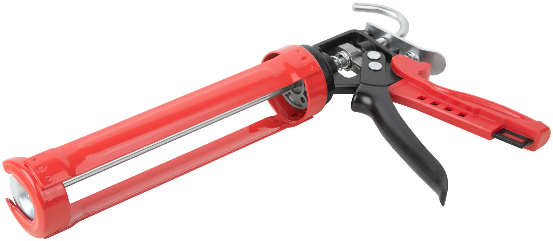 Пистолет для герметика 225 мм полукорпусной усиленный, корпус из алюминиевого сплава, Профи (14233)