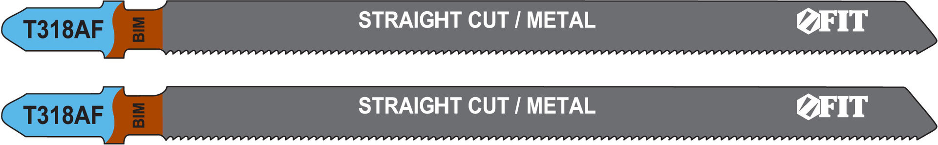 Полотна по металлу, Bimetal, фрезерованные, волнистые зубья, 132/106/1,2 мм (T318AF), 2 шт. (40972)