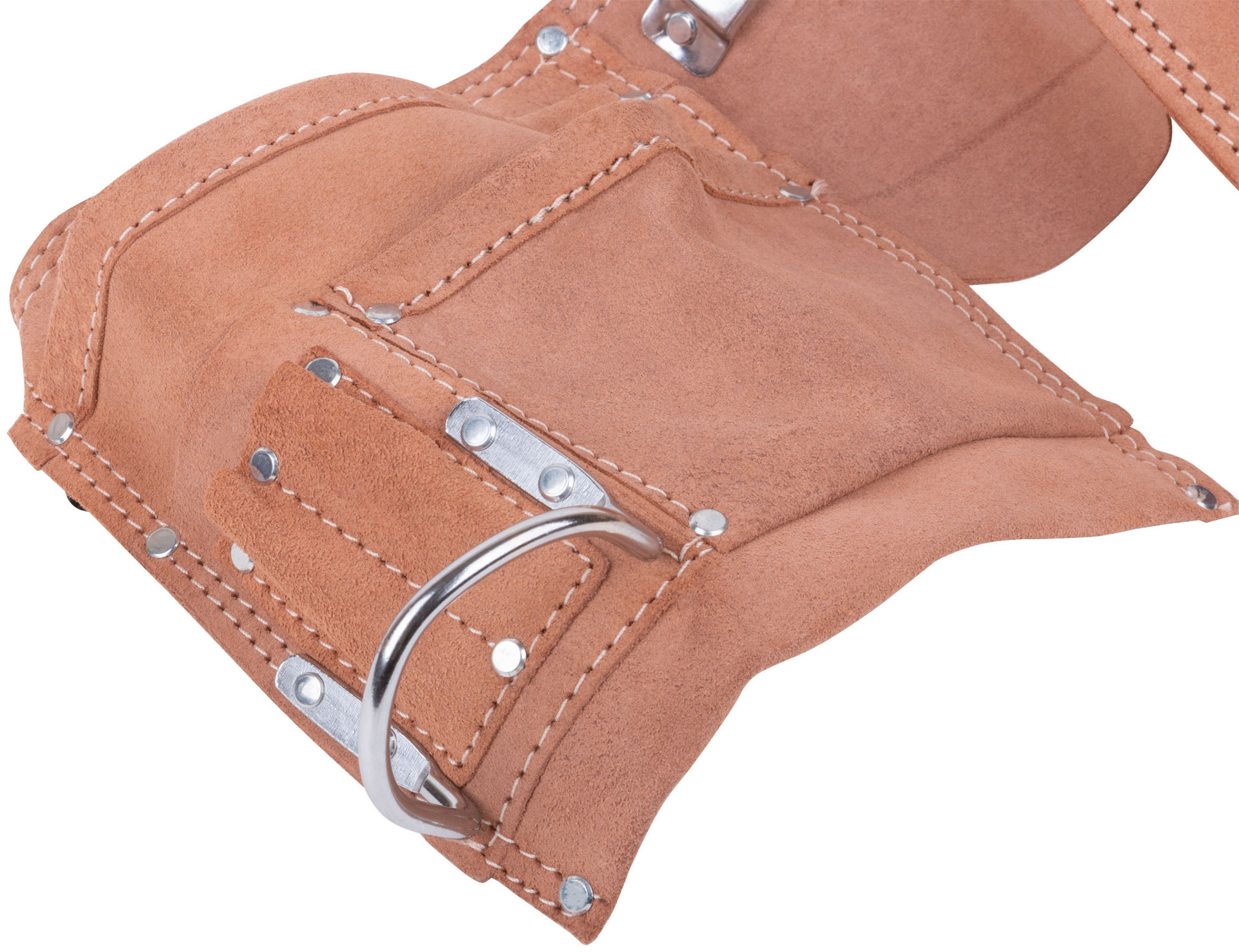 Пояс для инструмента двойной, кожа, 11 отделений, 2 петли для инструмента