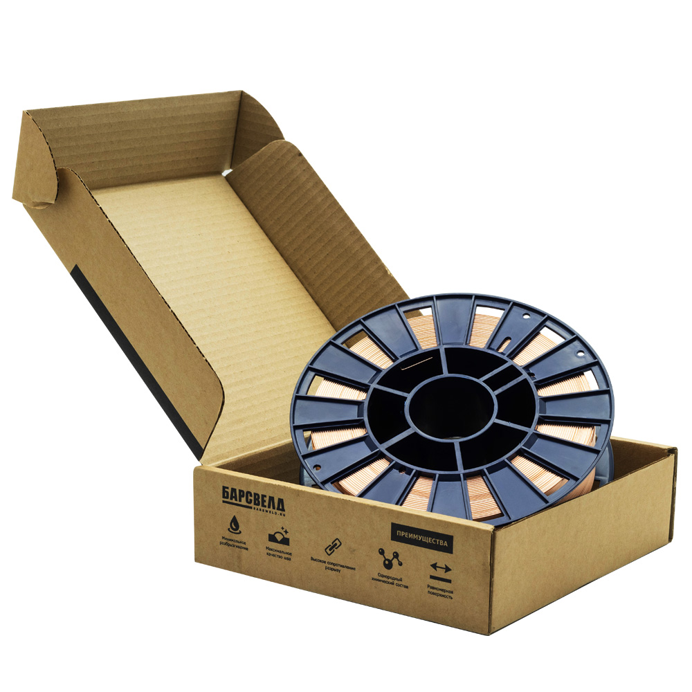 Проволока омеднен. БАРСВЕЛД СВ-08Г2С ф 0,8 мм (SV08G2S0805)