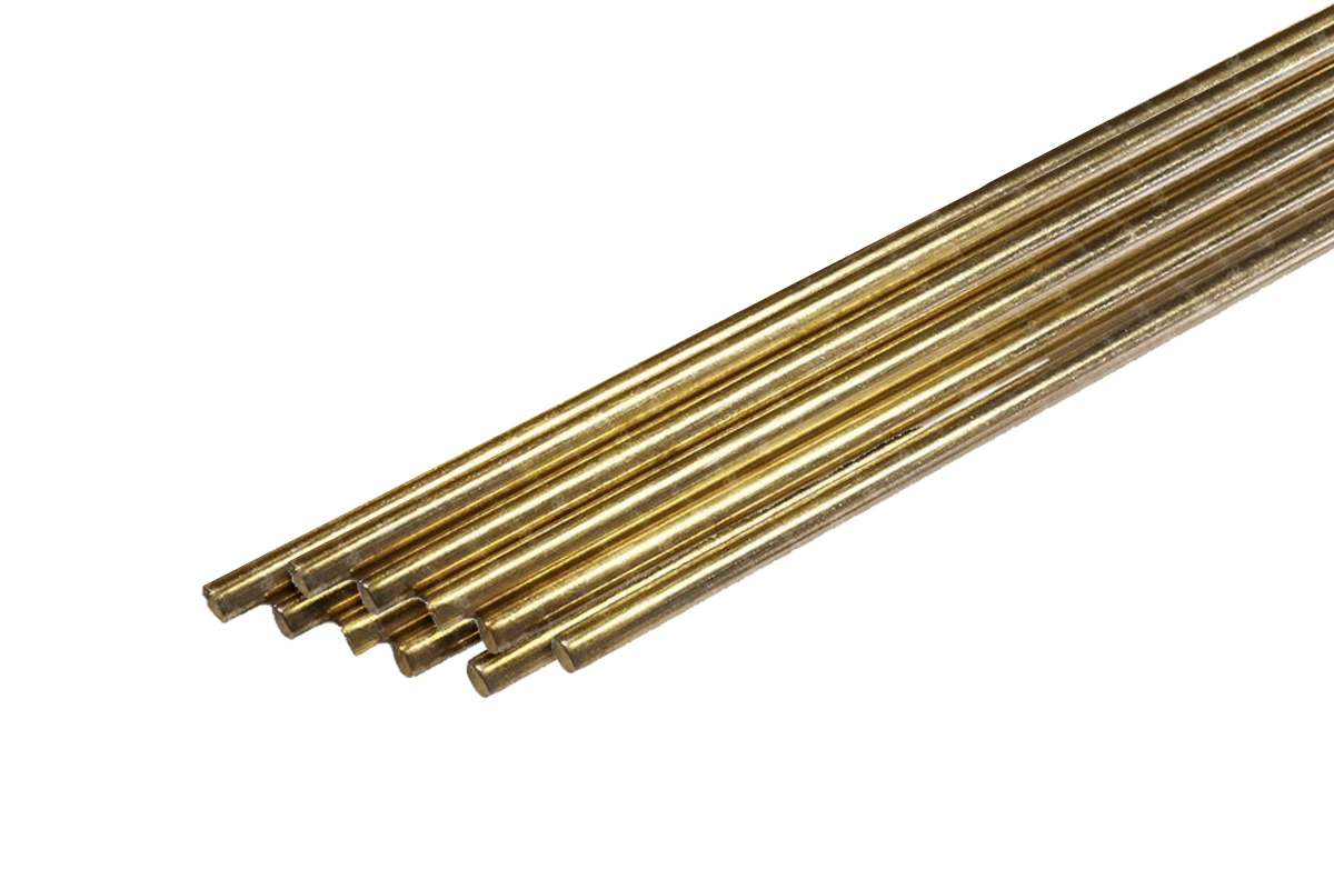 Прутки сварочные латунные КЕДР CuZn 40 D 2,0 мм (1000 мм, пачка 10 шт.)