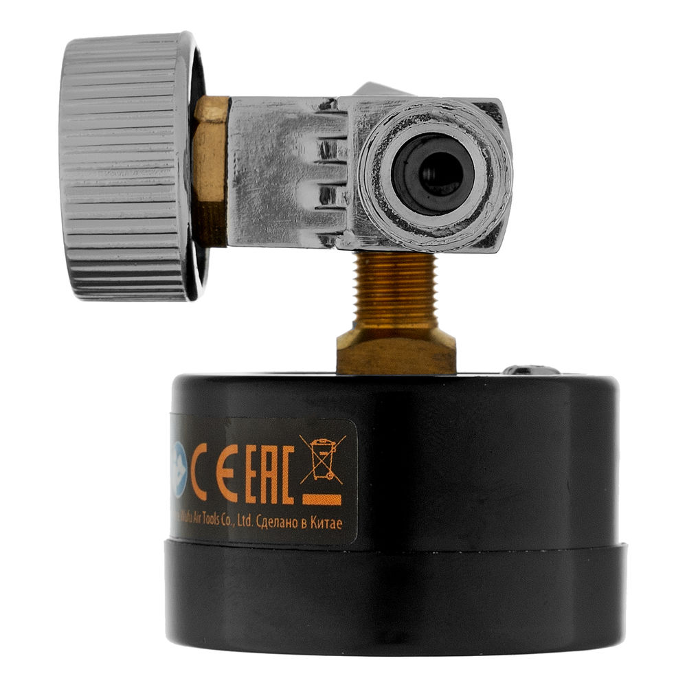 Регулятор давления с манометром для краскораспылителя K1500, 12 бар, 1/4 Denzel (57001)