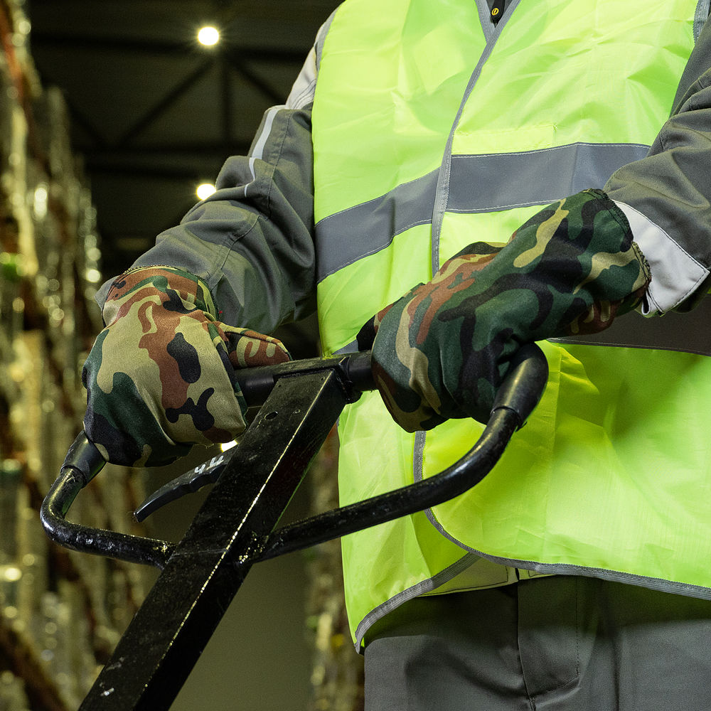 Рукавицы зимние, защита от пониж температур и мех воздействий, утеплитель ватин, камуфляж Сибртех (68154)