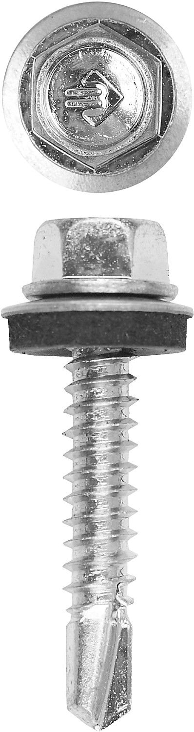 Саморез кровельный 25 х 6.3 мм, цинк, 1500 шт Профессионал СКМ ЗУБР 4-300310-63-025