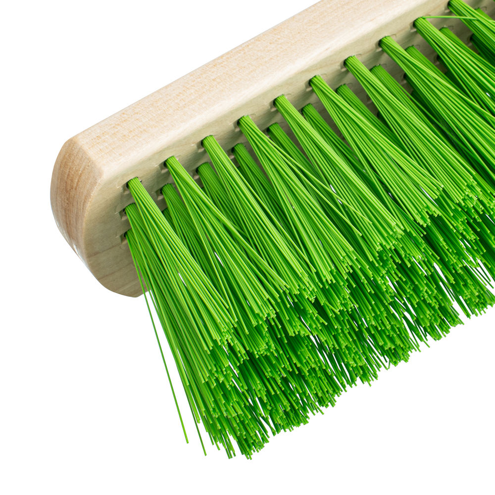 Щетка деревянная для пола, 400 мм, пятирядная, тулейка с резьбой под углом, без черенка Сибртех (84626)