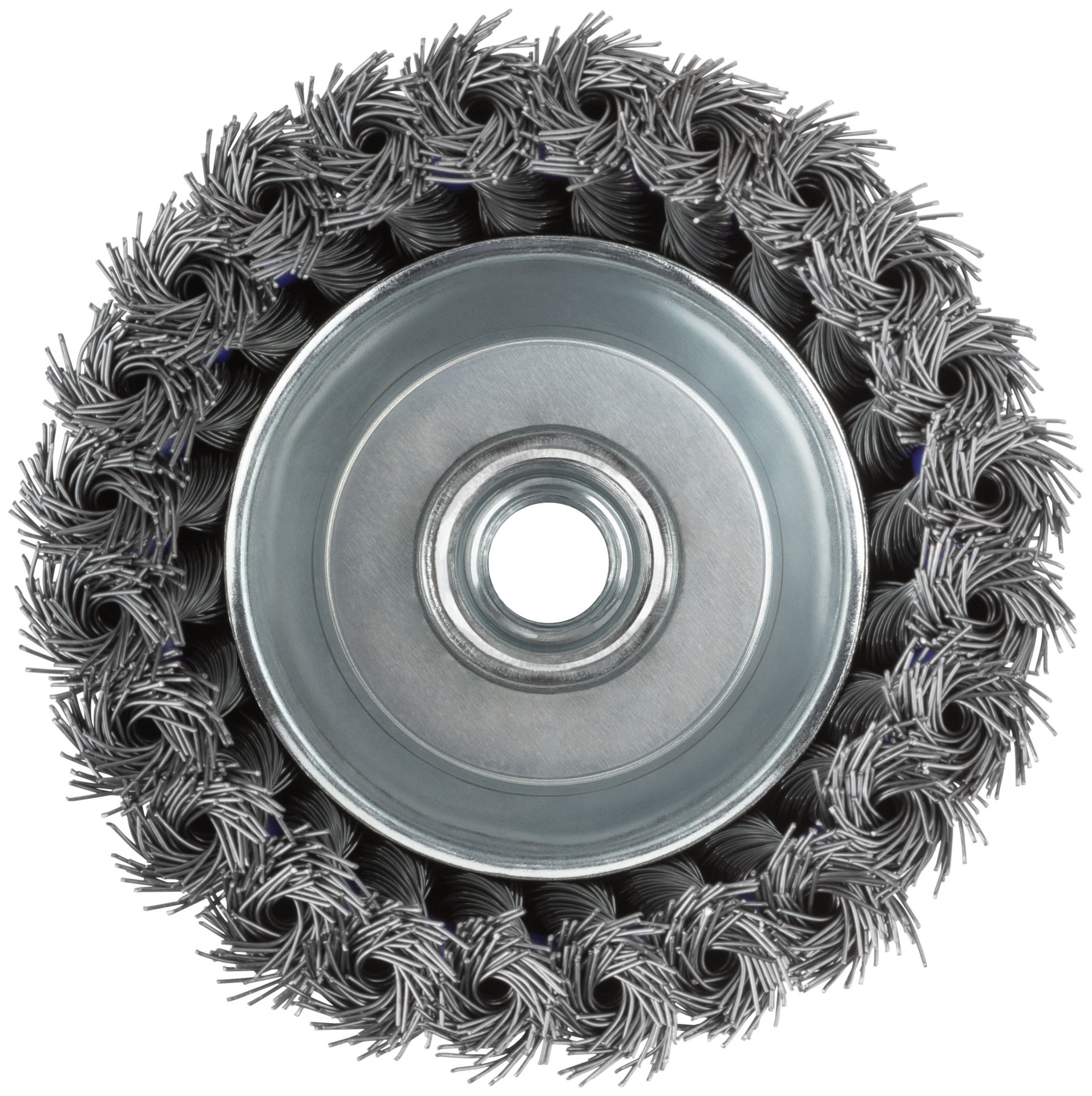 Щетка для УШМ, М14, тип Чашка, крученая витая проволока 0,5 мм, 100 мм, блистер, CUTOP Profi (82-899)