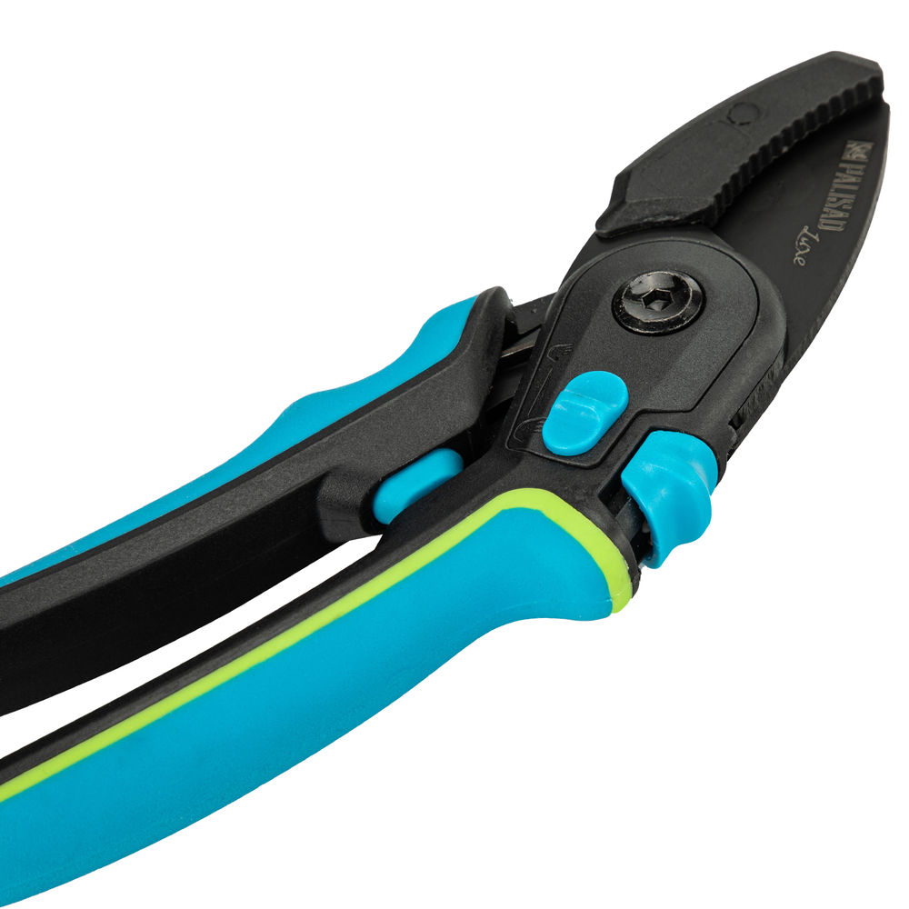 Секатор с наковальней, 220 мм, регулировка захвата, трехкомпонентные рукоятки, LUXE Palisad (6048057)