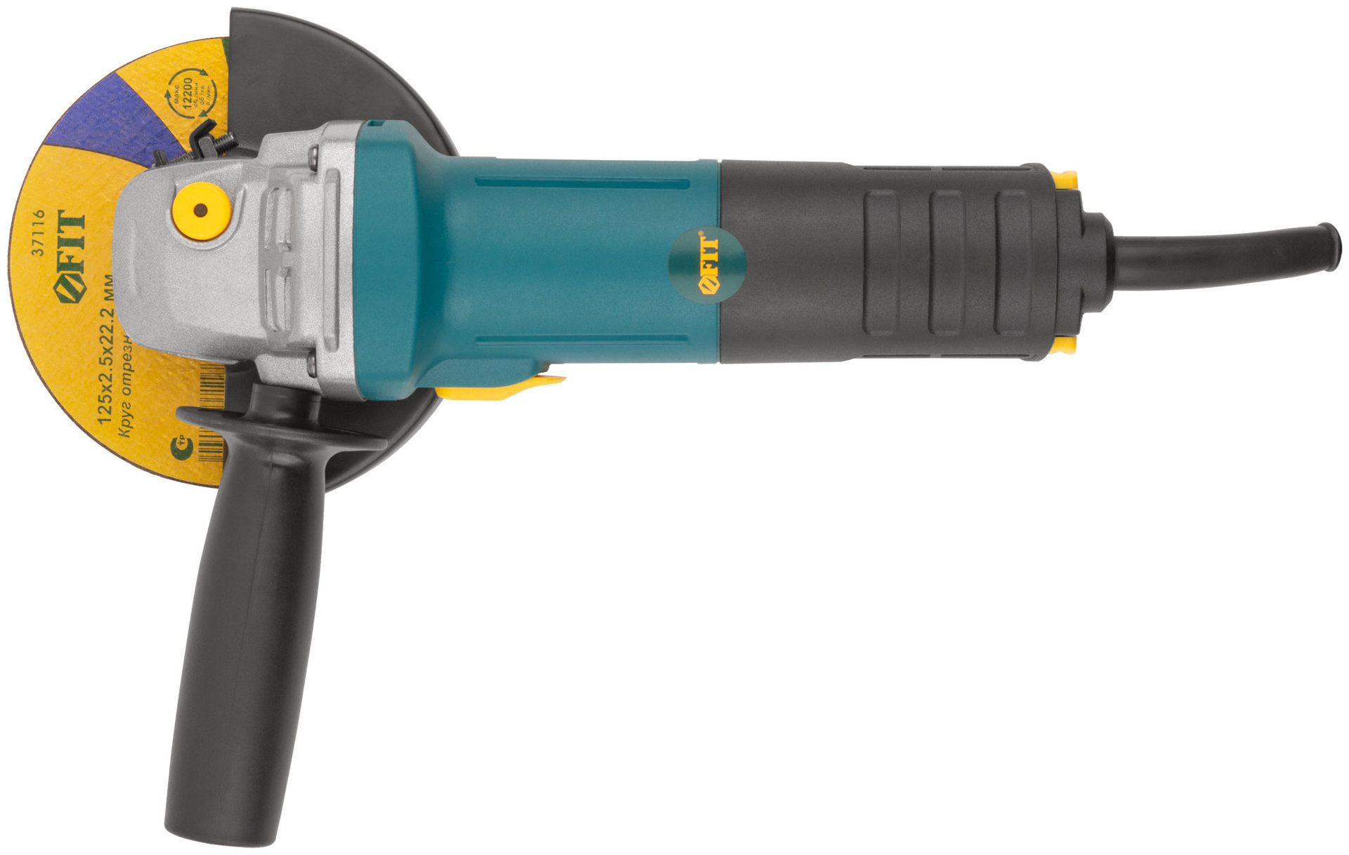 Шлифмашина угловая 900 Вт; 11000 об/мин; КлК 125 мм; 1,9 кг; армир. ротор; мал.; рез. накл.; коробка (80315)