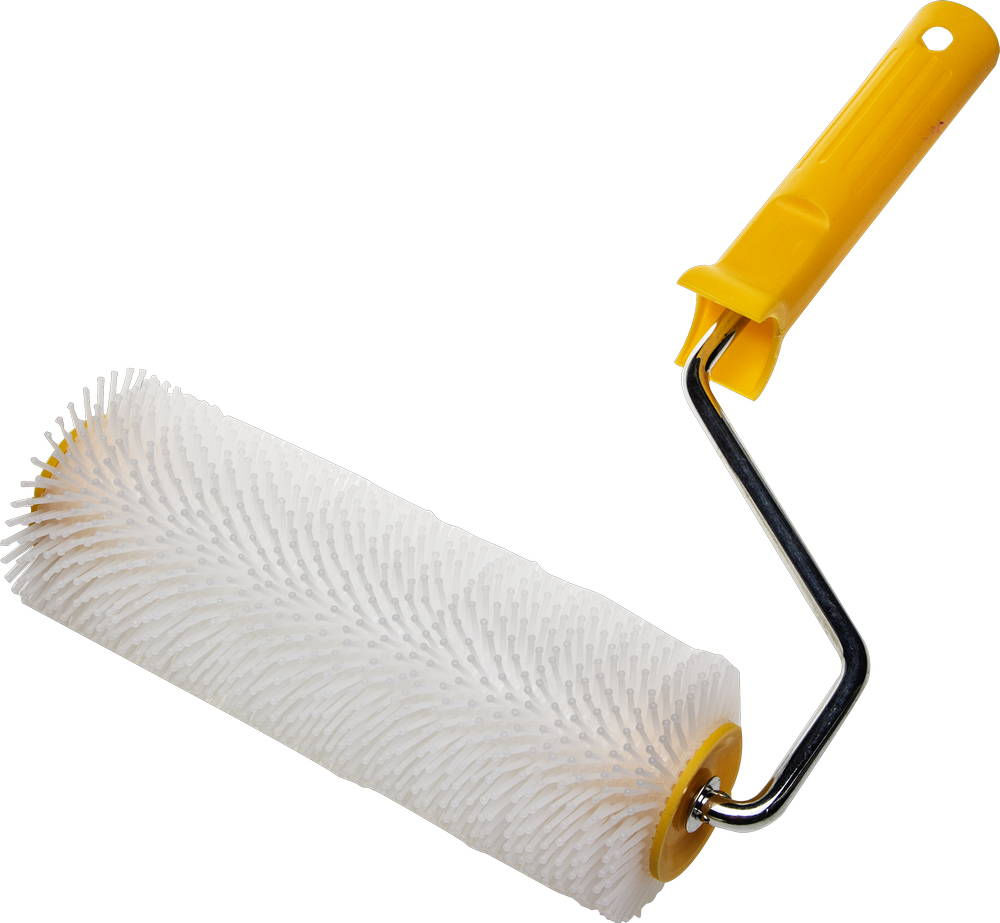 Валик игольчатый для наливных полов 75 х 200 мм, бюгель 8 мм, пластмассовые иглы, в сборе STAYER Professional 03951-20