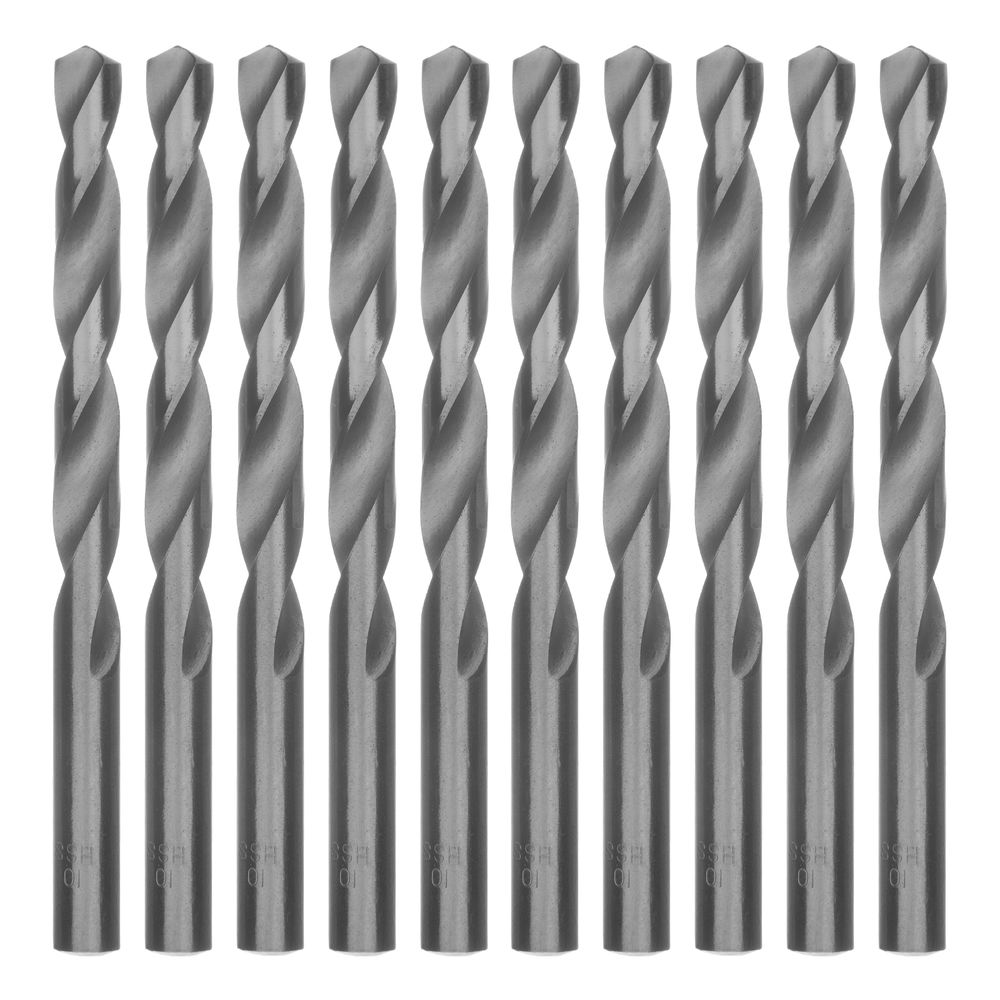 Сверло по металлу, 10 мм, полированное, HSS, 10 шт, цилиндрический хвостовик Matrix
