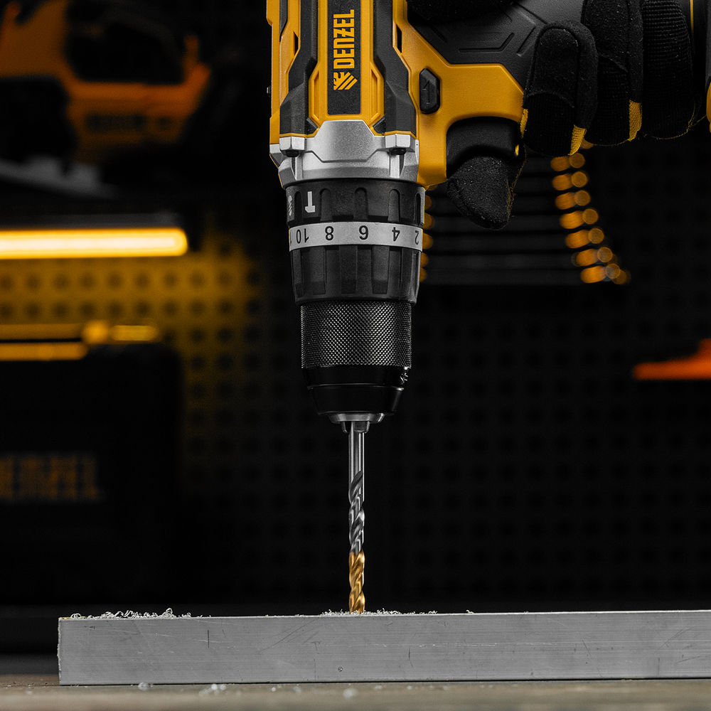 Сверло спиральное по металлу 6 x 93 мм, Р6М5, Golden Tip Denzel (718235)