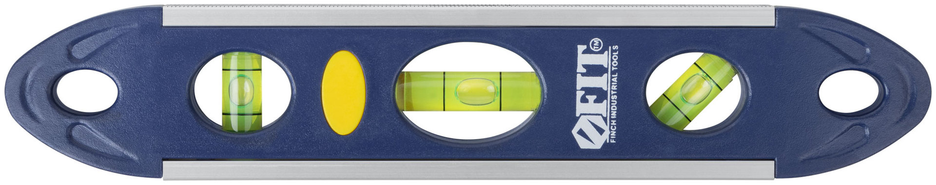 Уровень Торпедо пластиковый, 3 глазка, магнитный, с алюминиевой рамкой, Профи 230 мм (18604)