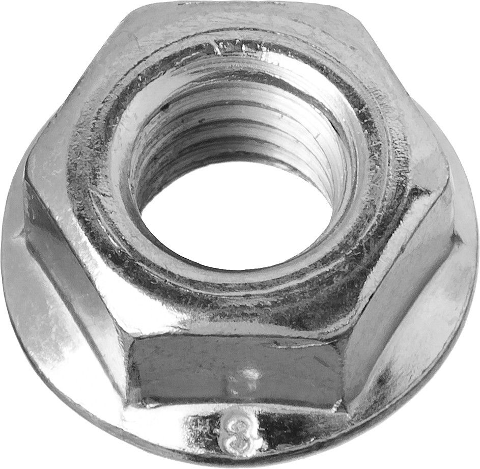 Гайка с фланцем M6, кл. пр. 6, цинк, 14 шт ЗУБР DIN 6923 303636-06