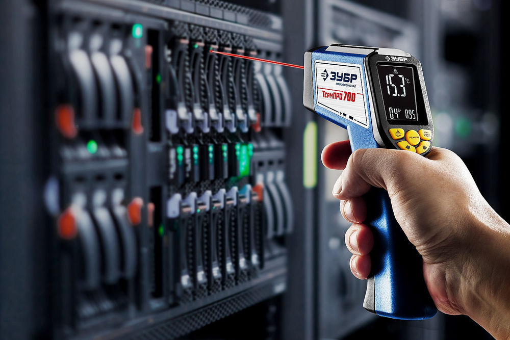 Инфракрасный пирометр -30° +650°С ЗУБР ТермПро-700 Профессионал 45721-650