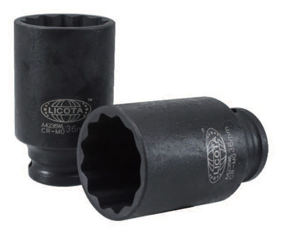 Головка торцевая ударная глубокая 13 мм 12-гранная 1/2 Licota A4213WL