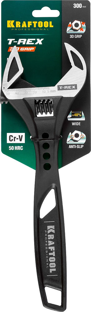 Ключ разводной силовой T-REX, 300/53 мм (27254-30) KRAFTOOL
