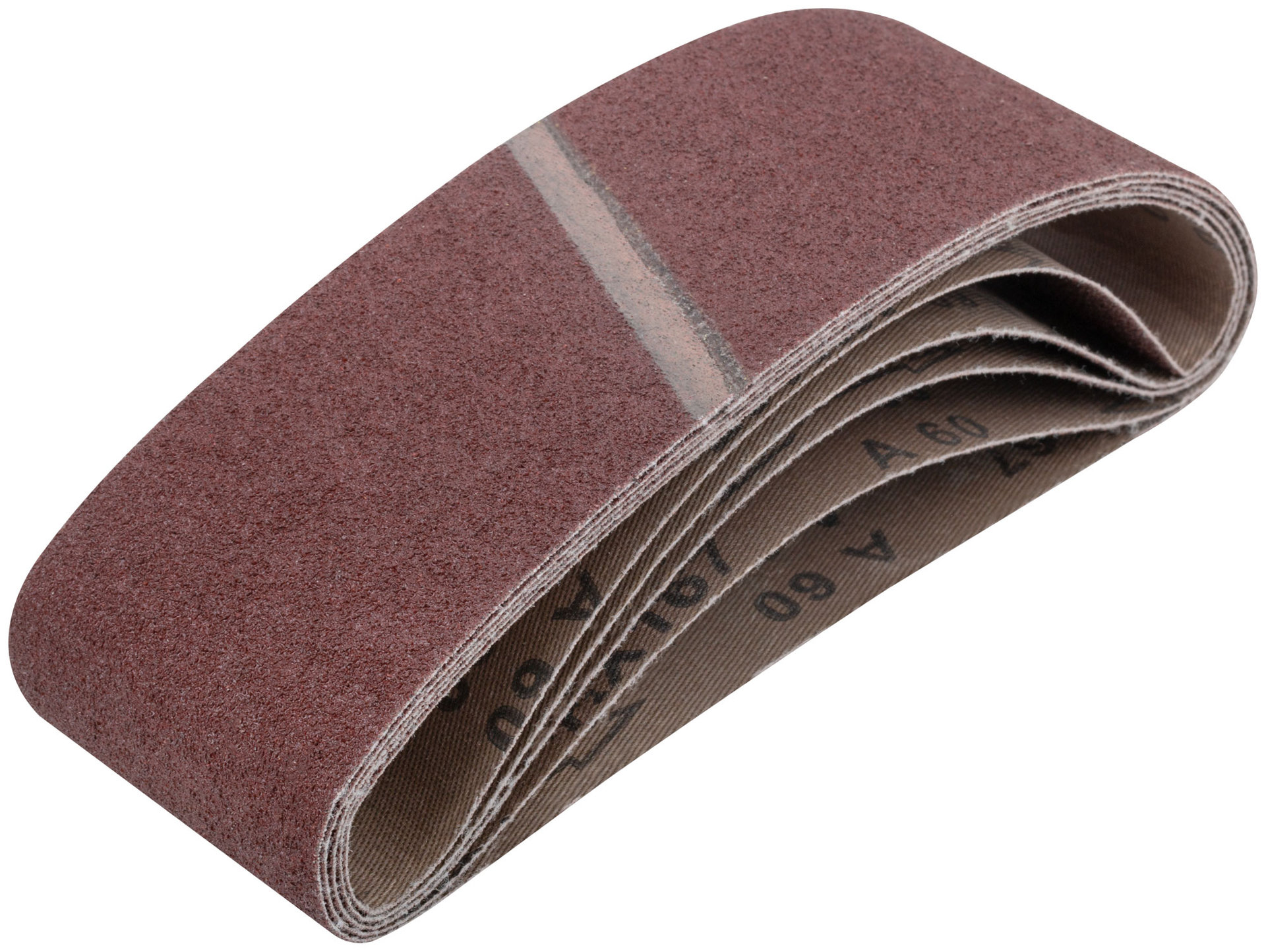 Ленты шлифовальные бесконечные, водостойкие, на тканевой основе, 5 шт., 75х533 мм Р 60 (39693)