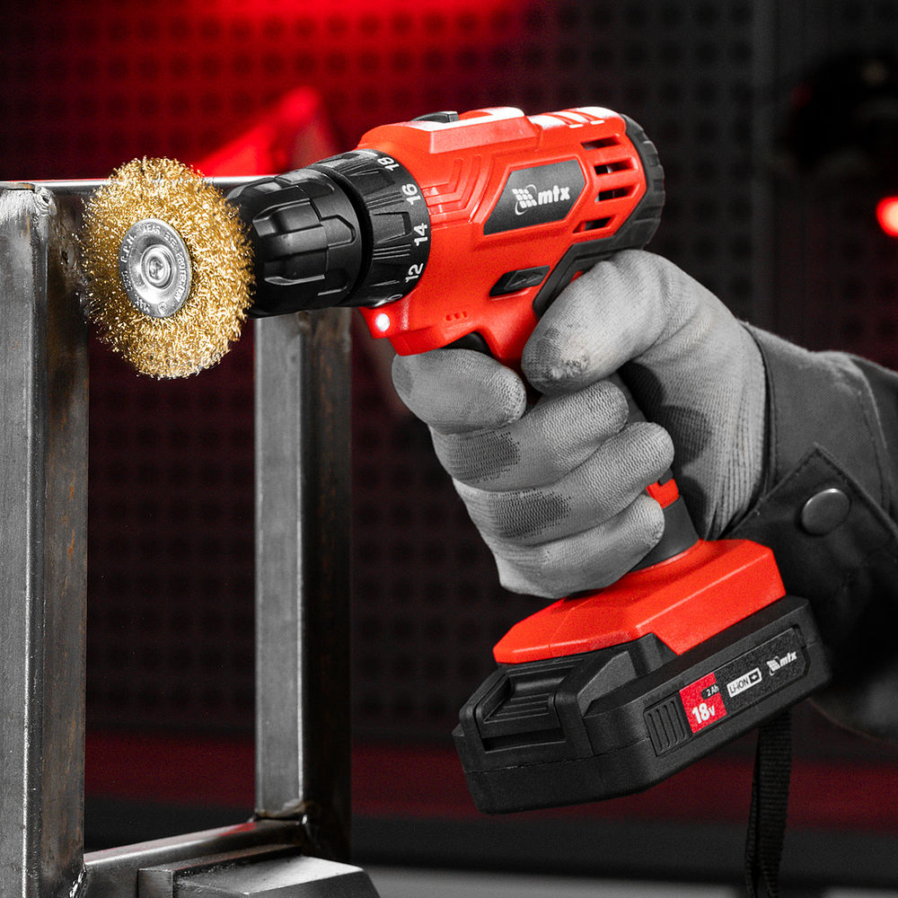 Набор щеток для дрели, 3 шт, 1 плоская, 65 мм, 50 мм чашка, ручная металлическая Matrix (74484)