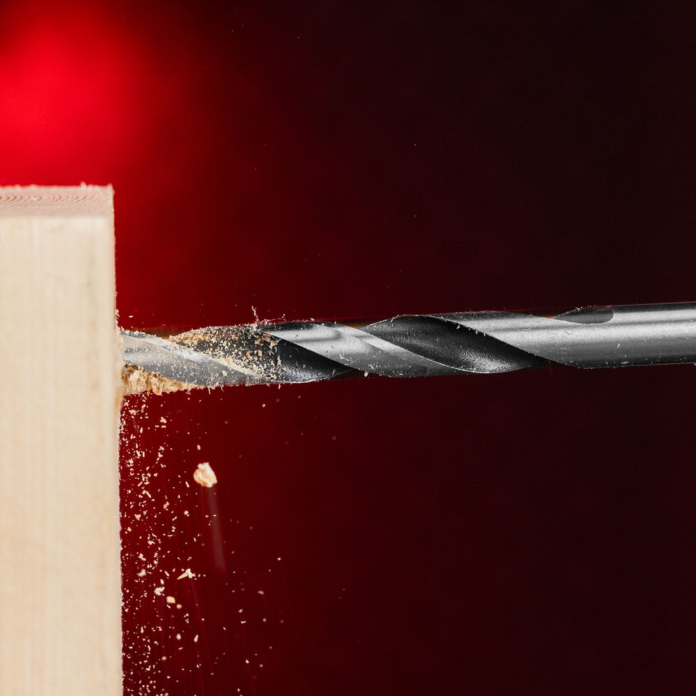 Набор сверл по дереву, 3-4-5-6-7-8-9-10 мм, 8 шт, цилиндрический хвостовиковик, пластиковый кейс, Matrix (70282)