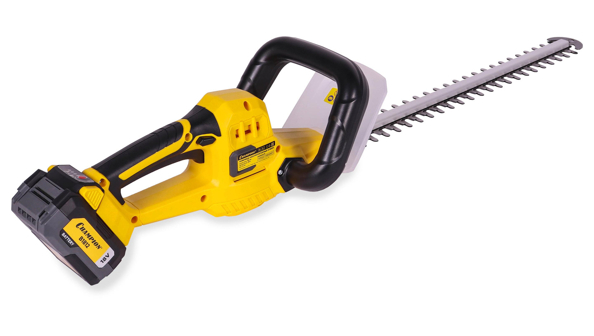 Ножницы аккумуляторные CHAMPION HTB1811 (18В4Ач Li-ion 510мм2,1кг100мин15мм1300ход/мин безАКБиЗУ) (HTB1811)