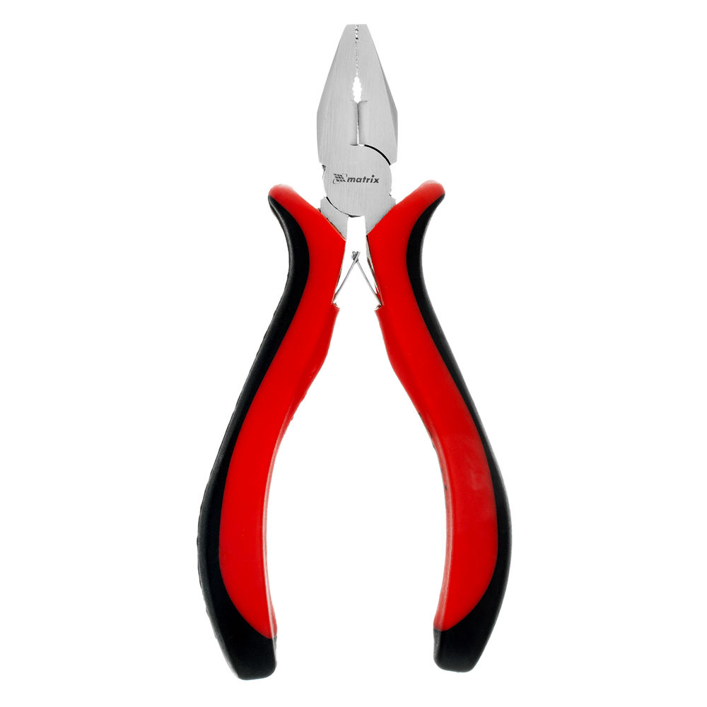 Плоскогубцы Mini, 130 мм, никелированные, авторазжим, двухкомпонентные рукоятки Matrix (17816)