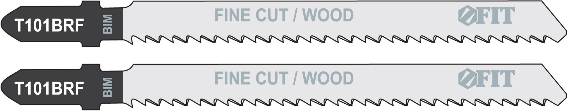 Полотна по дереву, Bimetal, шлифованные под свободным углом, реверс. зубья, 100/74/2,5 мм (T101BRF), 2 шт. (40956)