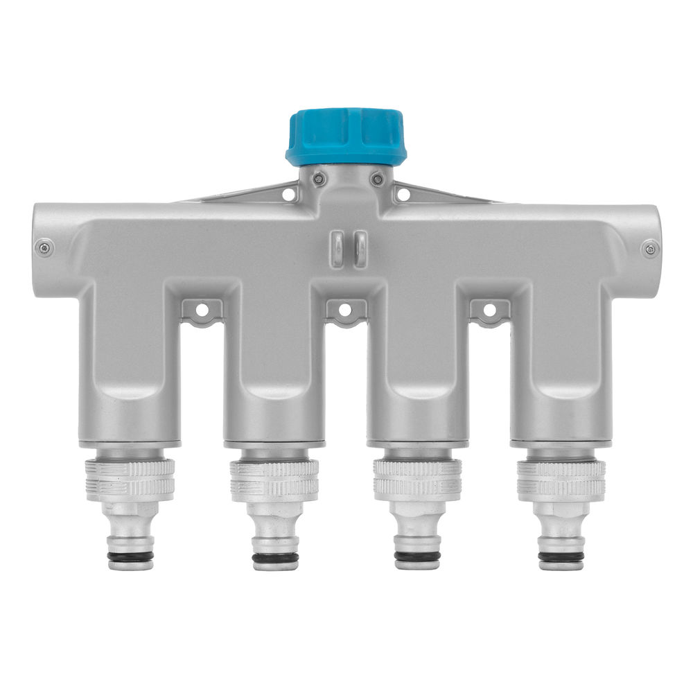 Разветвитель четырехканальный, с внутренней резьбой 3/4, алюминий, LUXE Palisad (65833)