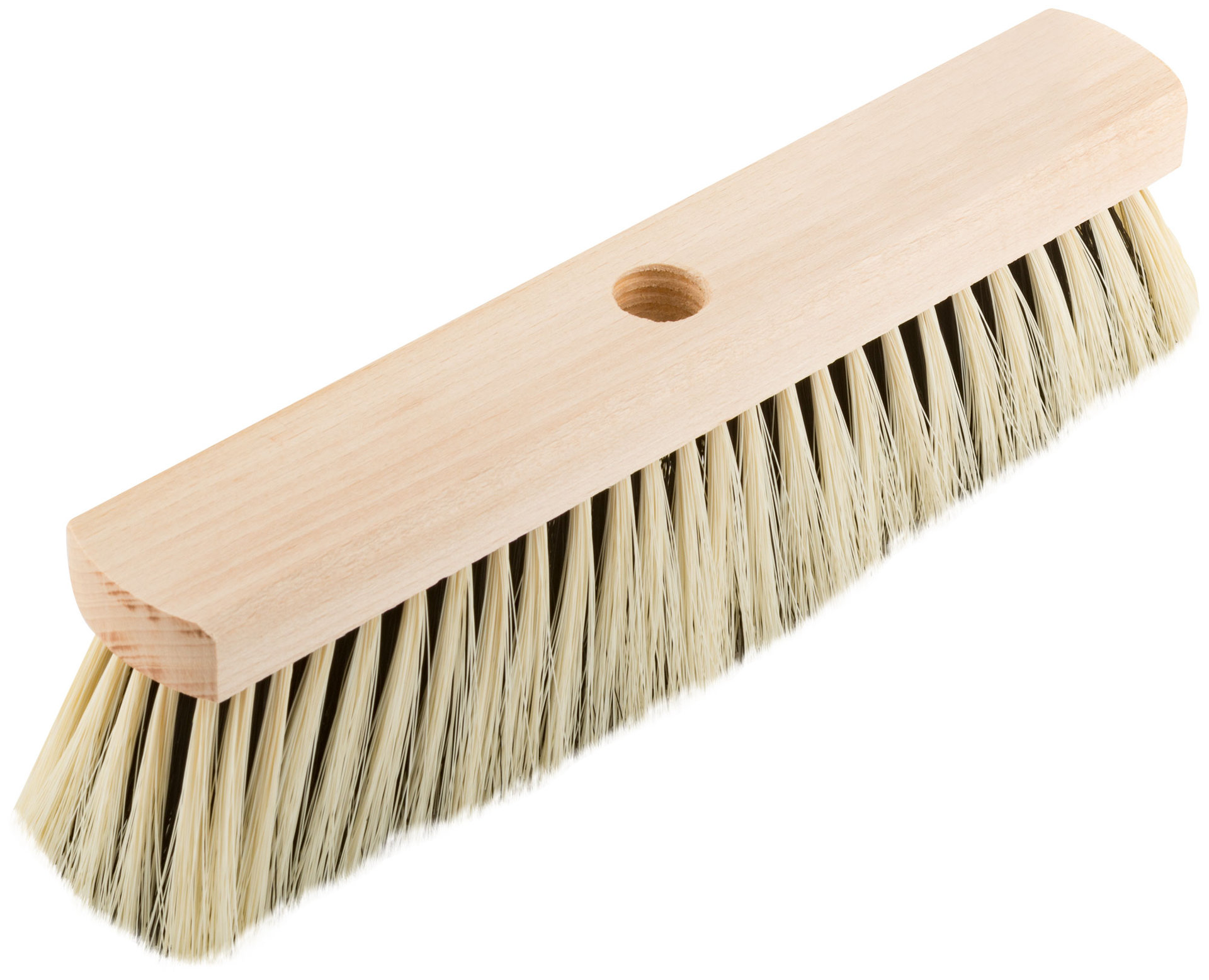 Щетка для пола деревянная, овальная, 6-ти рядная, 265 мм (68042)