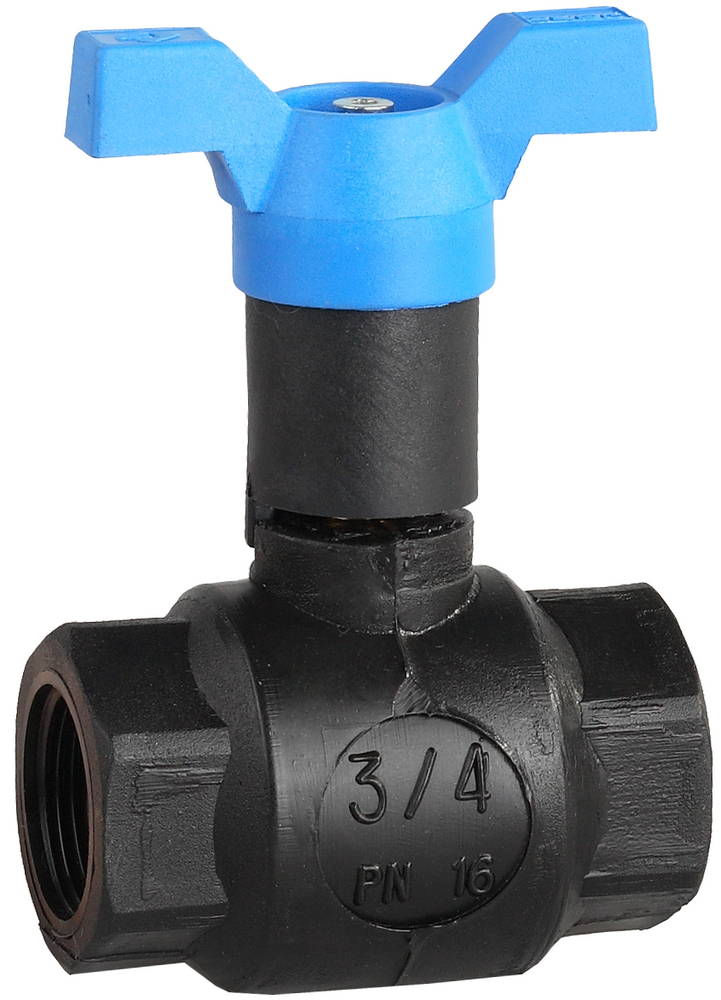 Шаровой кран морозоустойчивый d 3/4, «мама-мама» ЗУБР 4-51530-PA-3/4