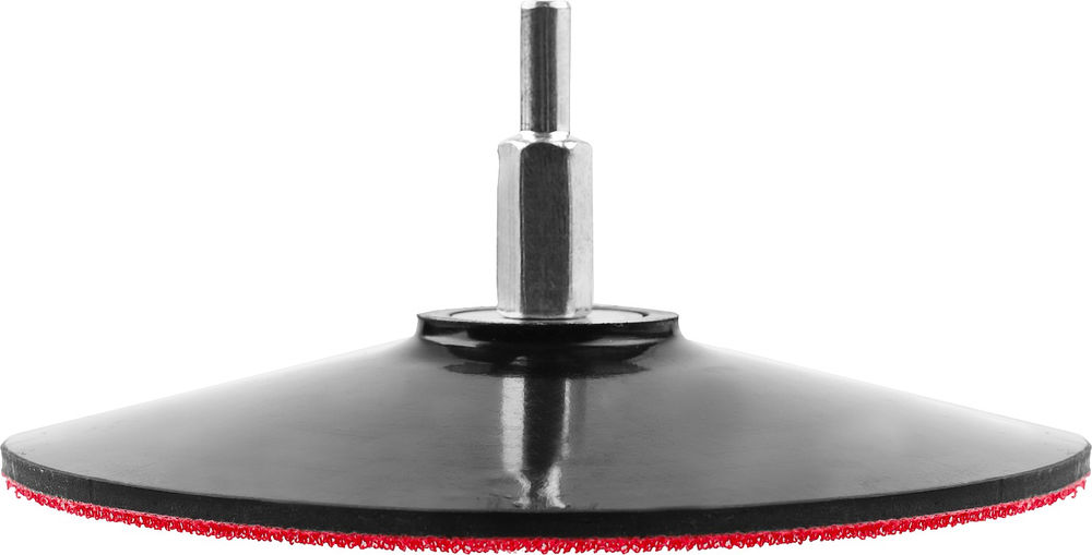 Тарелка опорная резиновая d 125 мм, на липучке для дрели STAYER 35740-125