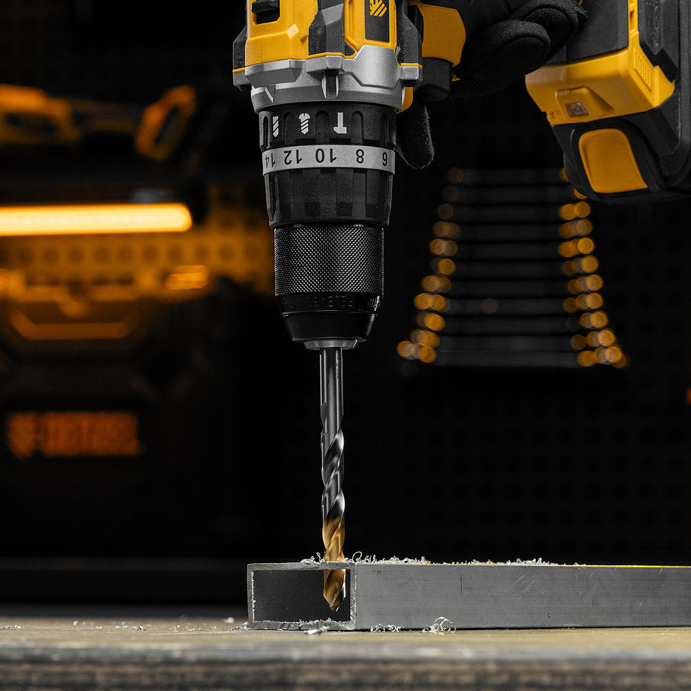 Сверло спиральное по металлу 9 x 125 мм, Р6М5, Golden Tip Denzel (718241)