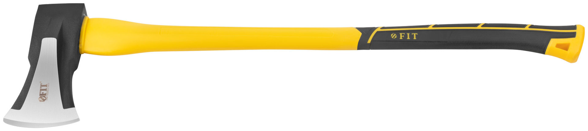 Топор-колун ушастый кованый, фиберглассовая длинная ручка 800 мм, 3000 гр.