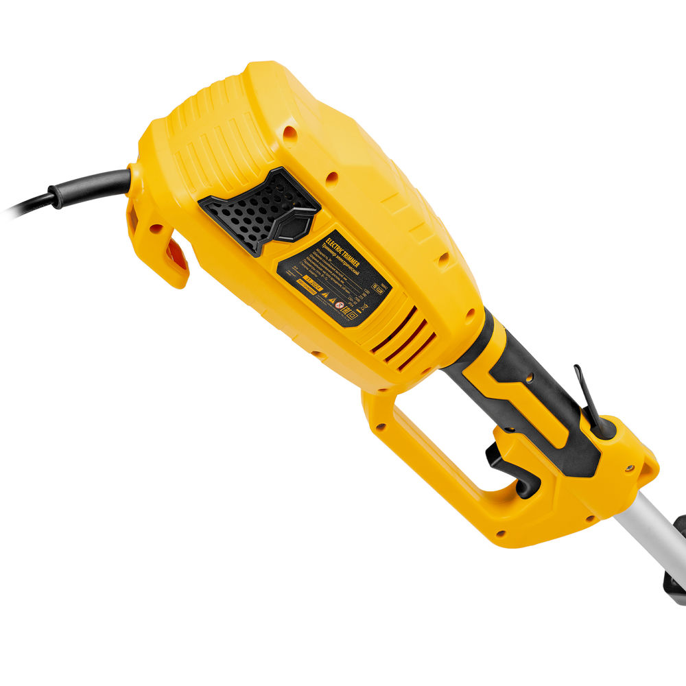 Триммер электрический TE-1220, 1200 Вт, 380 мм, катушка, диск, разборная штанга Denzel (96642)