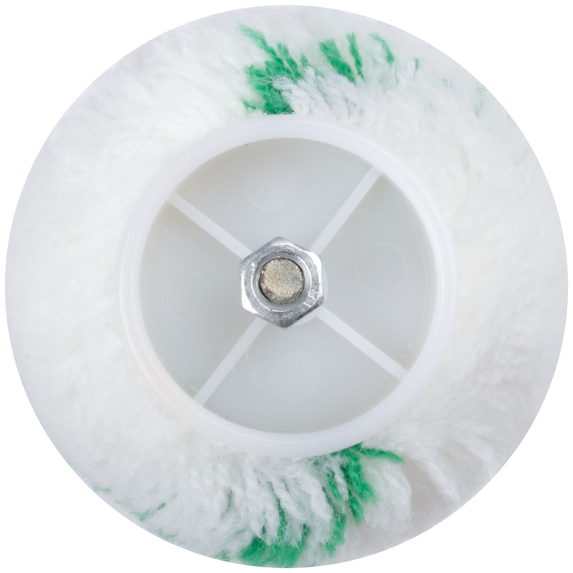 Валик полиакриловый, белый с зеленой полоской, диам. 40/74 мм; ворс 16,8 мм, 230 мм (01874)